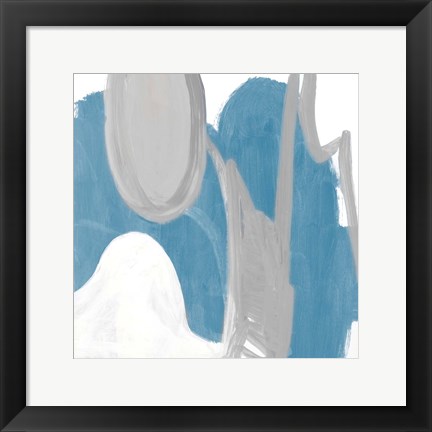 Framed Catching The Tempo Blue II Print