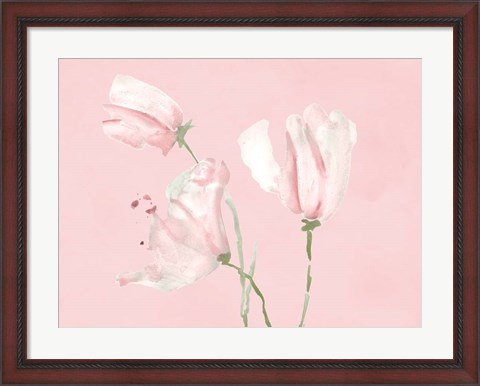 Framed Pink Floral Dreams I Print