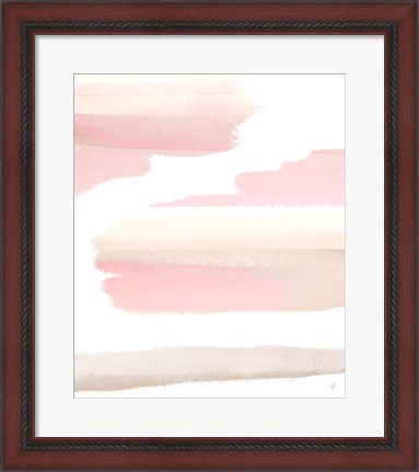 Framed Blush Pasture Abstract Print