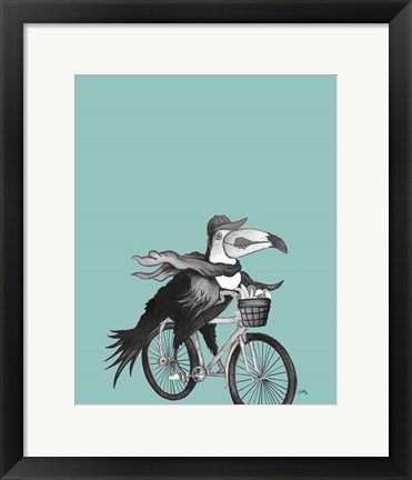 Framed What a Wild Ride on Teal II Print
