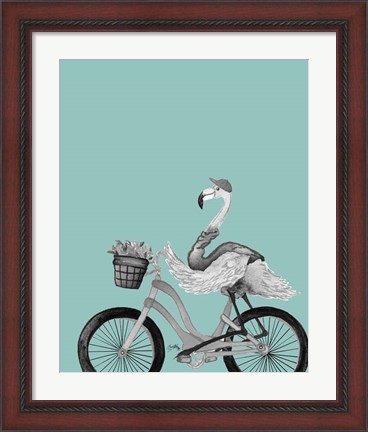 Framed What A Wild Ride On Teal I Print