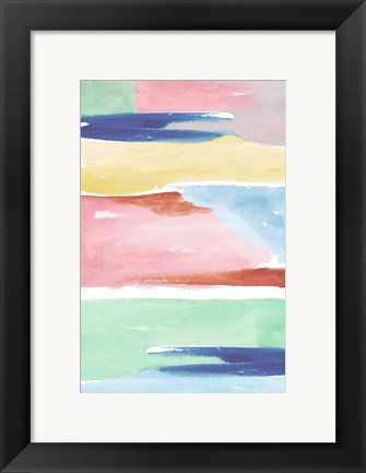 Framed Rainbow Explosion II Print