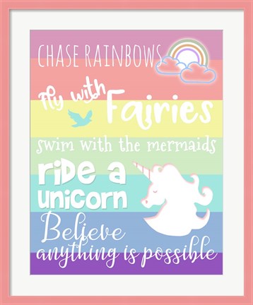 Framed Chase Rainbows Print