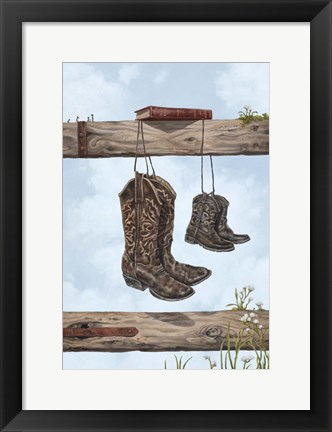 Framed Family Boots Print