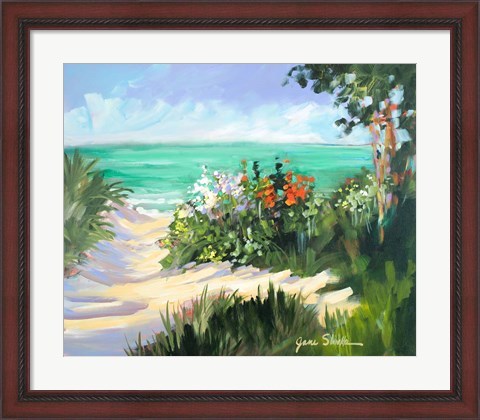 Framed Sun Beach Dunes Print
