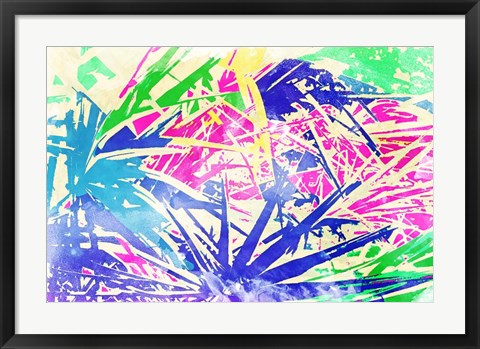 Framed Vibrant Palms Print