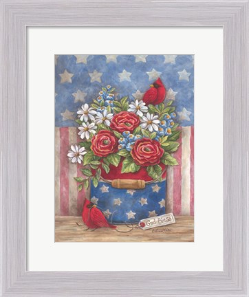 Framed American the Beautiful Print