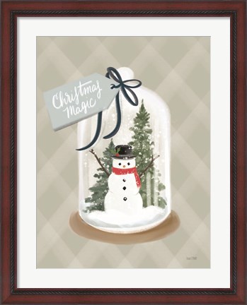 Framed Christmas Magic Snow Globe Print