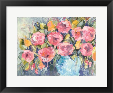 Framed Cheerful Bouquet Print