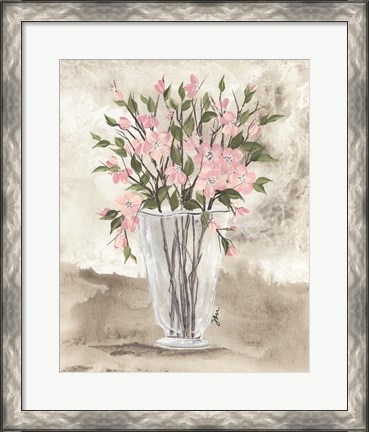 Framed Dogwood Vase Print