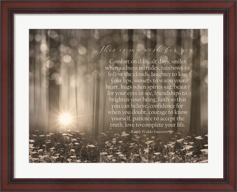 Framed My Wish for You - Trees Print