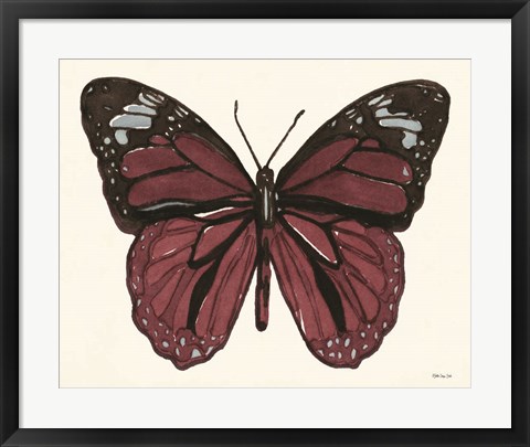 Framed Papillon 6 Print
