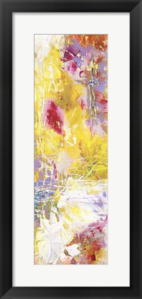 Framed Yellow Abstract II Print