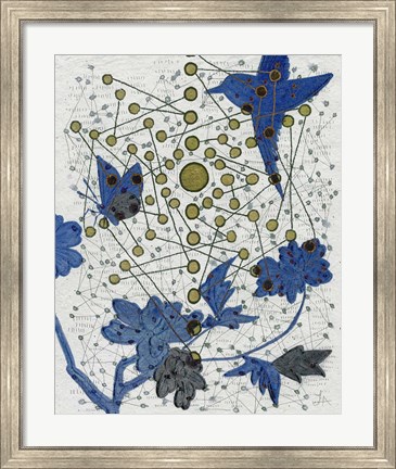 Framed Chakra Web with Bird Print