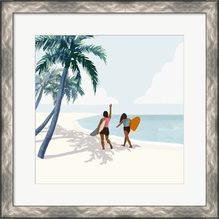 Framed Palm Tree Paradise II Print