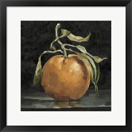 Framed Dark Orange Deux II Print