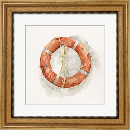 Framed Nautical Safety II Print