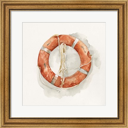 Framed Nautical Safety II Print