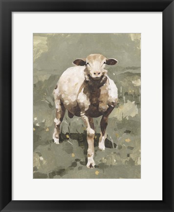 Framed Spring Sheep II Print