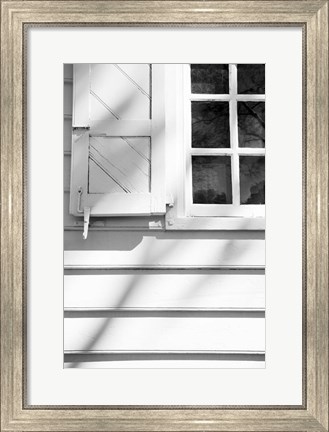 Framed Black &amp; White Windows &amp; Shadows I Print
