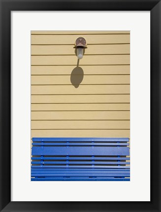Framed Beachtown Blues V Print