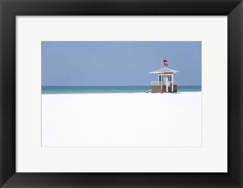 Framed Coastal Hut II Print