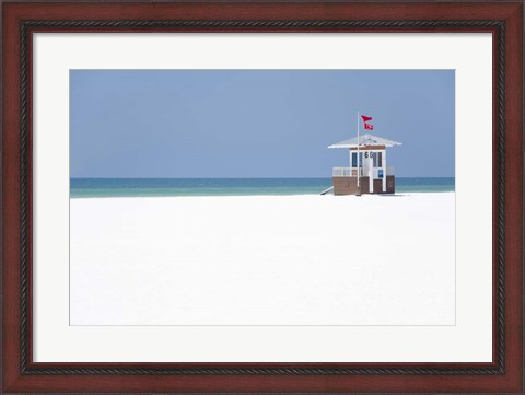 Framed Coastal Hut II Print