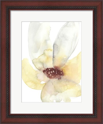 Framed Lush Flower I Print
