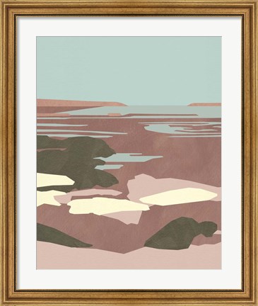 Framed Saltwater Sea I Print