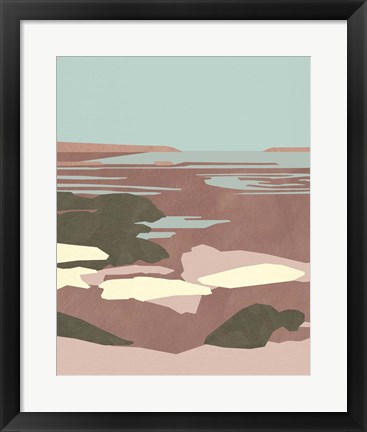 Framed Saltwater Sea I Print