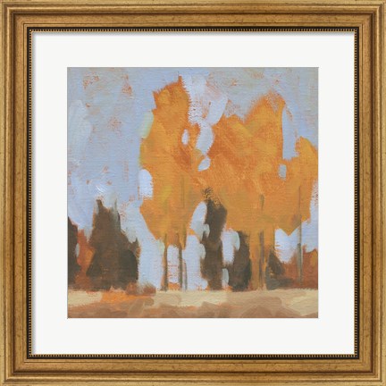 Framed Golden Seasons I Print