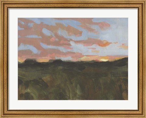 Framed Sunset in Taos I Print