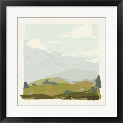 Framed Alpine Ascent I Print