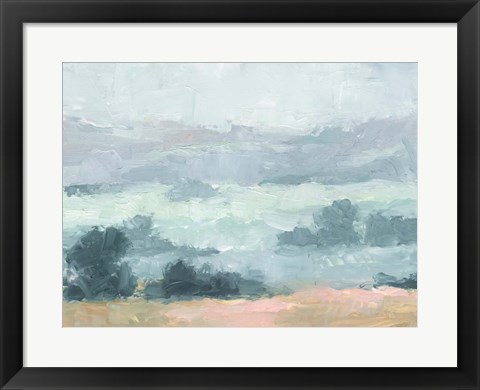 Framed Pastel Valley I Print