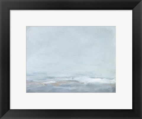 Framed Soft Sea Mist II Print