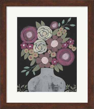 Framed Bundle of Flowers II Print