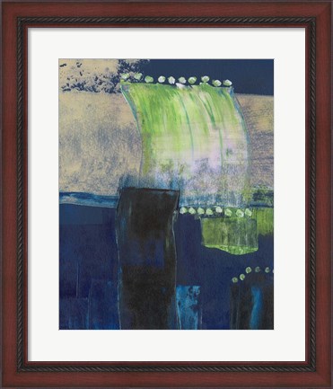 Framed Blue Composite II Print