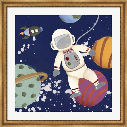 Framed Future Space Explorer II Print