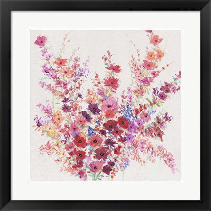 Framed Flowers on a Vine I Print