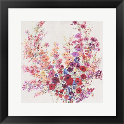 Framed Flowers on a Vine II Print