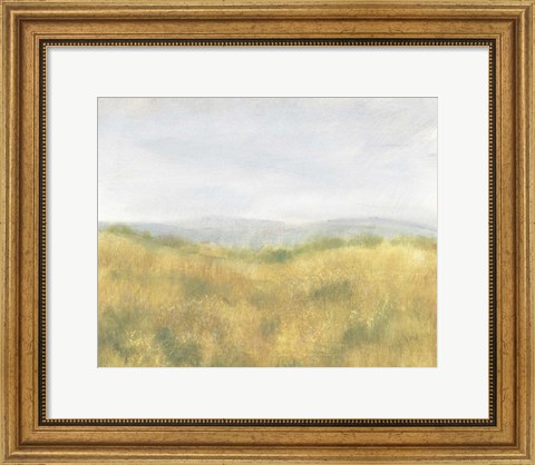 Framed Wheat Fields I Print