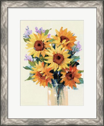 Framed Fresh Cut Flowers II Print