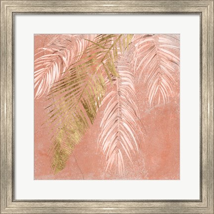 Framed Golden Palms I Print