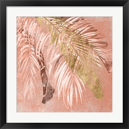Framed Golden Palms II Print