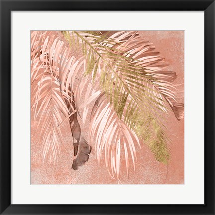 Framed Golden Palms II Print