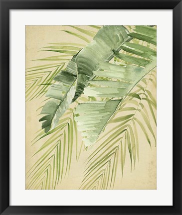 Framed Banana Palms II Print