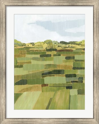 Framed Woven Pasture II Print