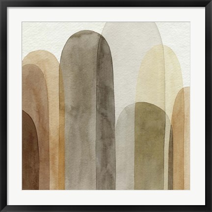 Framed Desert Watercolor Arches I Print