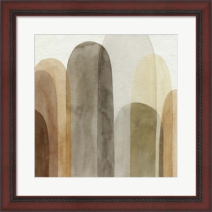 Framed Desert Watercolor Arches I Print