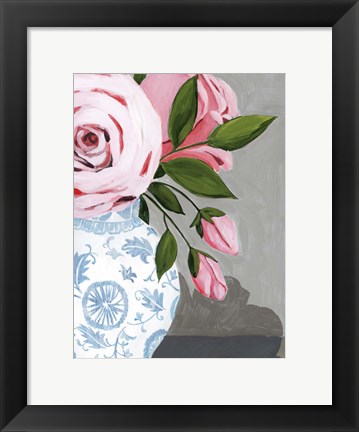 Framed Autumnal Roses II Print